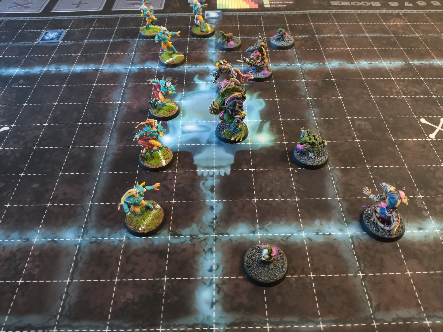 Graveyard Themed Blood Bowl Compatible Pitch / Play Mat - Combination 11's and 7's